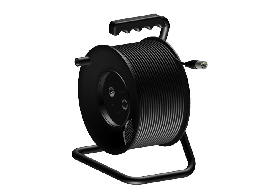 Enrouleur pour câble DMX 5 points standard 50M (Neuf ~ Enrouleur Cable Bois Enrouleur pour câble DMX 5 points standard 50M (Neuf ~ Enrouleur Cable Bois