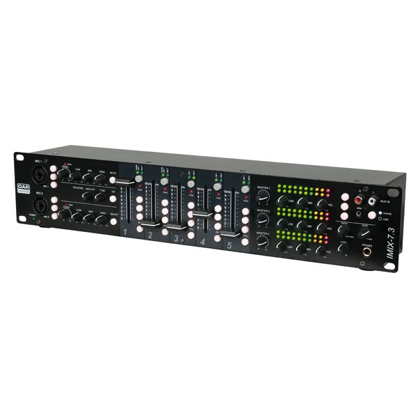DAP AUDIO Table de mixage IMIX7.3 fixe 7 canaux 2U 3 zones (Neuf) JSFrance