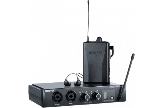 SHURE - Kit complet PSM200 avec émetteur + récepteur + écouteurs SE112 (Neuf) SHURE - Kit complet PSM200 avec émetteur + récepteur + écouteurs SE112 (Neuf)