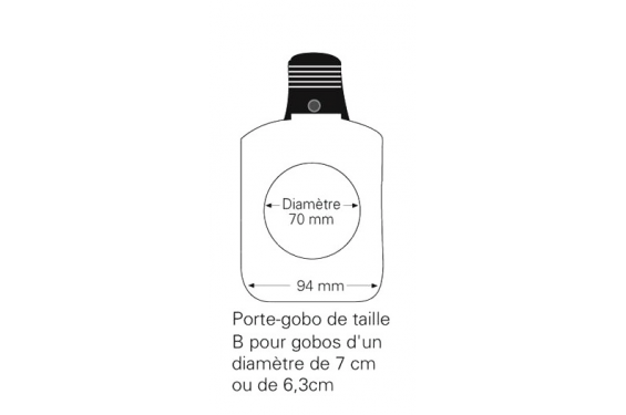 ETC - Porte Gobo en verre - Taille B (Neuf) ETC - Porte Gobo en verre - Taille B (Neuf)