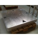 Embase carrée en acier galvanisé - 1mx1m - 40Kg (Occasion)