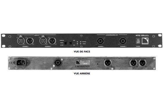 L ACOUSTICS - MTD108LLCa - Stereo analog line level controller for use with the MTD108a (Used)