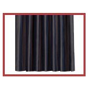 Frieze black cotton rated M-1 without any blinders 6x0,60m high (New)