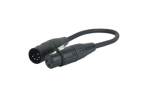 SHOWTEC - Adaptateur standard DMX 5 points m&acirc;le / 3 points femelle (Neuf)