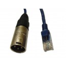 Câble RJ45 vers DMX IN 3 pôles mâle - 1M (Neuf)