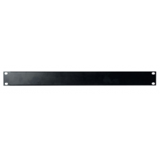 Tôle rack 19" 1U vierge noir (Neuf)