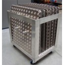 Embase antidérapante damier en aluminium - 1mx1m - 15Kg (Neuf)