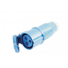 Female plug blue CEE 230V - 16A - 3 contacts P17 (New)