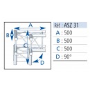ASD - SZ290 - Angle 3D ASZ31 - 90° Horizontal - Kit de connexion non fourni (Neuf)