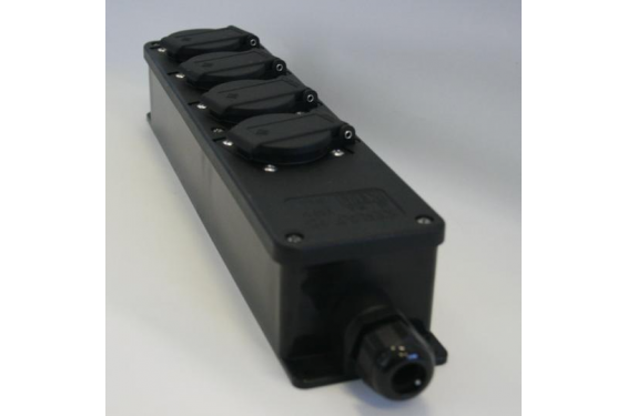 KERAF - Bloc secteur 4 prises, fixation mural et norme IP44 (Neuf)