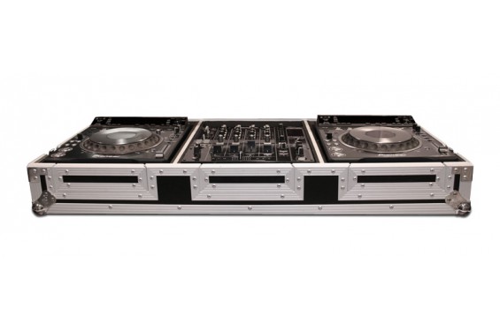 ROAD READY - Flight case pour 2 CDJ 2000 & 1 DJM 800 19" avec roues (Neuf)