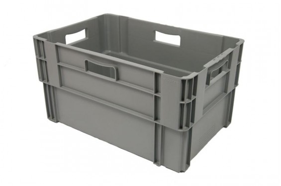 Gray plastic box 600x400x320mm (New)