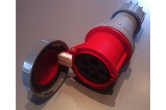 PCE - Prise Femelle rouge CEE 380V - 125A - 5 contacts &agrave; visser (Neuf)