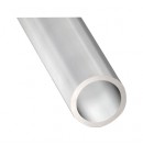Profilé rond en aluminium 50mm - Livré avec 2 bouchons - Longueur 1m (Neuf)