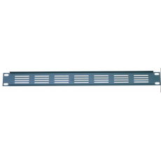 JV CASE - Tôle rack 19" 1U vierge noir ventilé (Neuf)
