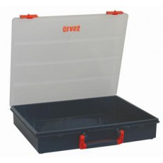 Storage série 5000 - Storage case without any compartment 340x400x70mm - blue with zip orange(New)