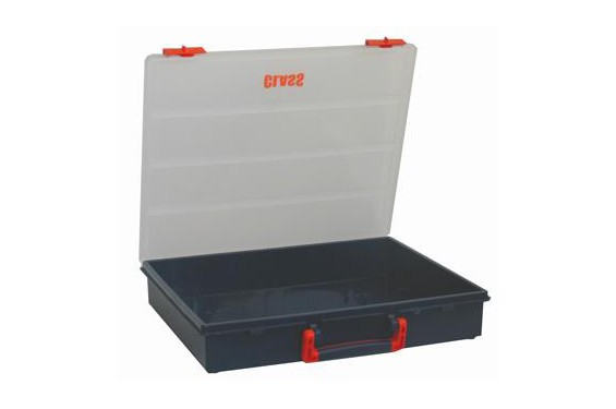 Storage série 5000 - Storage case without any compartment 340x400x70mm - blue with zip orange(New)
