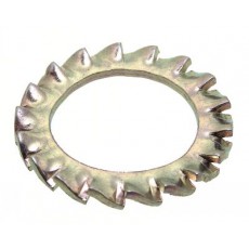 Rondelle à denture extérieure chevauchante AZ DIN 6798 A acier ressort ZN 400 HBS 4 mm (Neuf)