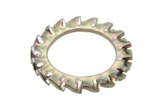 Rondelle à denture extérieure chevauchante AZ DIN 6798 A acier ressort ZN 400 HBS 10 mm (Neuf)