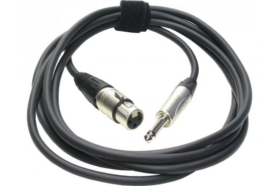 NEUTRIK - Câble Pro Mono Jack / Neutrik XLR femelle - 6m - RF216 C114 (Neuf)