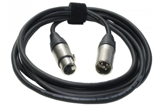 TASKER - Câble Pro Neutrik XLR Mâle 3P vers Neutrik XLR femelle 3P - 1m - RF311 C114 (Neuf)