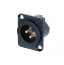 NEUTRIK - Embase mâle XLR 3 pôles Noire NC3MDLXBAG (Neuf)