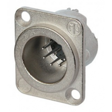 NEUTRIK - Male XLR base 6 pin series D silver NC6MDLX (New)