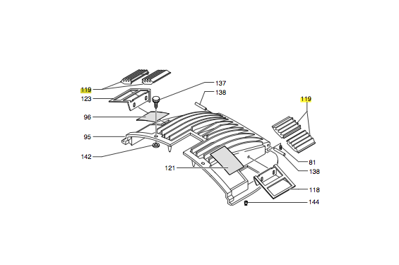 CLAY PAKY - Ventilation grid for Stage Zoom (New)