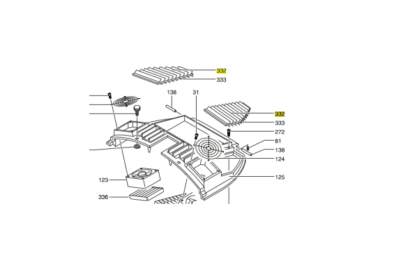 CLAY PAKY - Ventilation grid 1 for Stage Zoom SV (New)