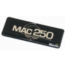 MARTIN - Sticker capot pour lyre Mac 250 Krypton/Entour/Wash (Neuf)