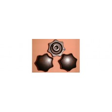 Star nut / handle plastic clamp Black M10 (New)