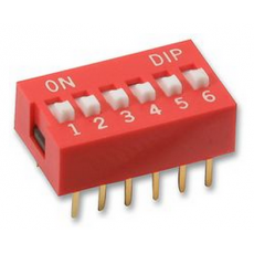 Interrupteur DIP Switch DIL 6 voies pour CLAY PAKY (Neuf)