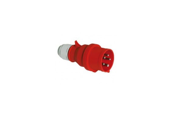 BALS - CEE form 16A 5 pin Wallmount Male - Red housing (New)