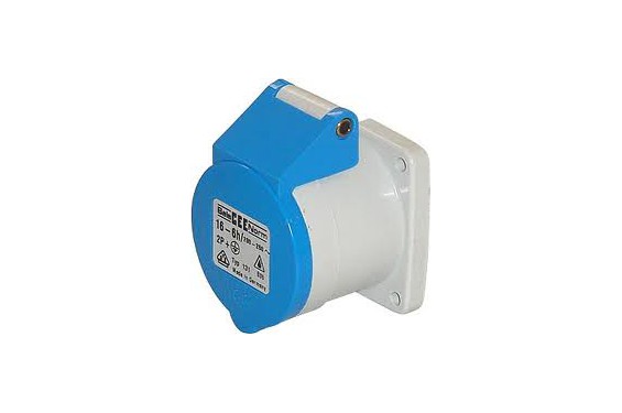 MENNEKES - Embase Femelle bleu CEE 220V - 32A - 3 contacts avec clapet (Occasion)