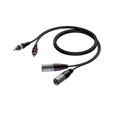 PROCAB - Cable 2xXLR Male to 2xRCA Male - 1,5m (New)