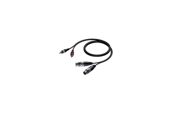 PROCAB - Cable 2xXLR Female to 2xRCA Male - 1,5m (New)