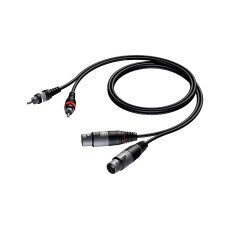 PROCAB - Cable 2xXLR Female to 2xRCA Male - 3m (New)