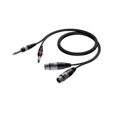 PROCAB - Cable 2xXLR to 2xJack Male - 1,5m (New)