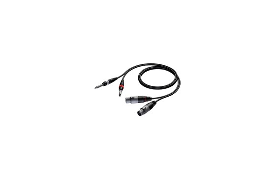 PROCAB - Cable 2xXLR to 2xJack Male - 1,5m (New)