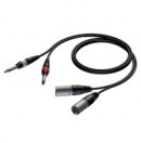 PROCAB - Cable 2xXLR Male to 2xJack Male - 1,5m (New)