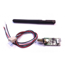 DMX receiver card 2.4GH HF V2 with external antenna HINGED TYPE 1DB (New)