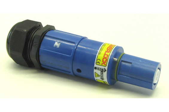 Power-Lock - Fiche line drain 400A Neutre bleu - PG29 - 19-28mm (Neuf)