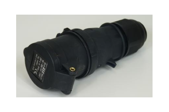 BALS - Female black Plug CEE 230V - 16A - 3 contacts (New)