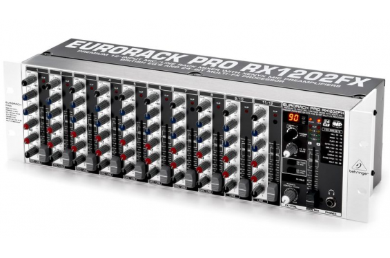 BEHRINGER - Premium 12-Input Mic/Line Rack Mixer with XENYX Mic Preamplifiers - RX 1202 FX (New)