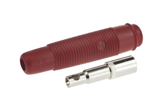 Red Female socket - 4mm (New)