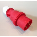 BALS - Prise Mâle rouge CEE 380V pour moteur - 16A - 4 contacts (Neuf)