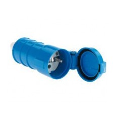 BALS - Prise Femelle bleue 230V - 16A - 3 contacts avec capot de fermeture (Neuf)