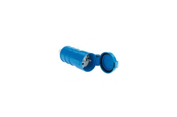 BALS - Blue Female Plug 230V - 16A - 3 contacts with valve (New)