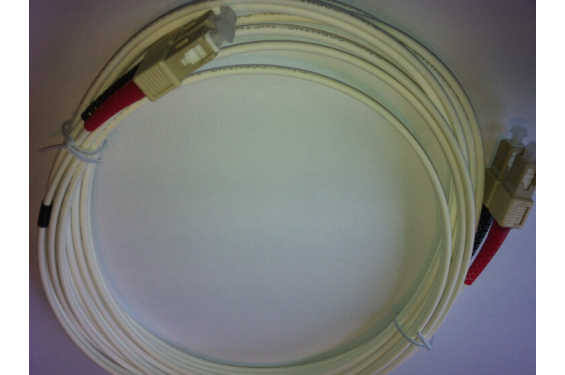 Câble Duplex Fibre Optique  SC/SC 50/125µ - 5m (Neuf)