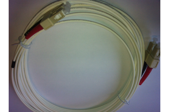 C&acirc;ble Duplex Fibre Optique  SC/SC 50/125&micro; - 5m (Neuf)